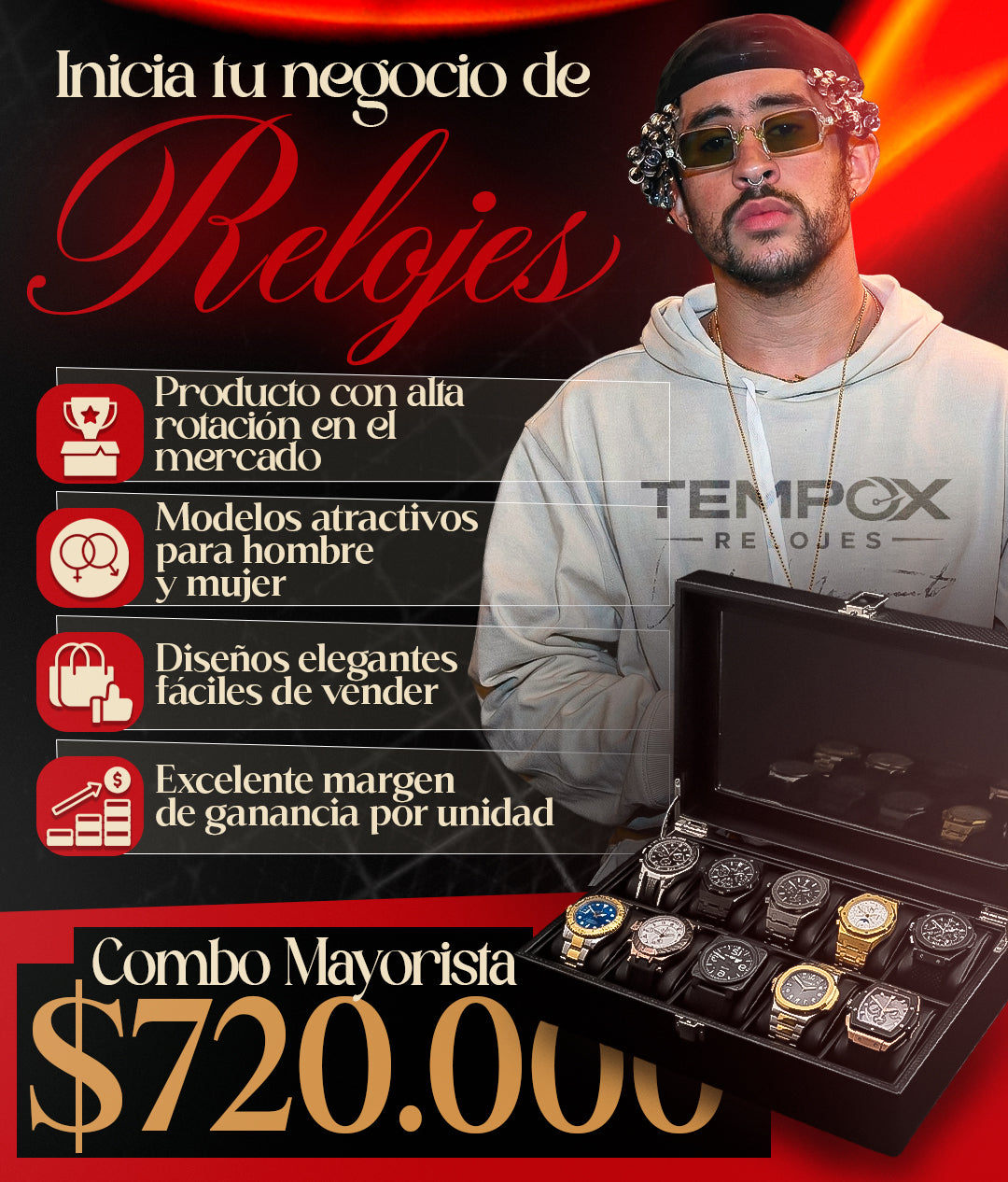 COMBOS RELOJES AL POR MAYOR