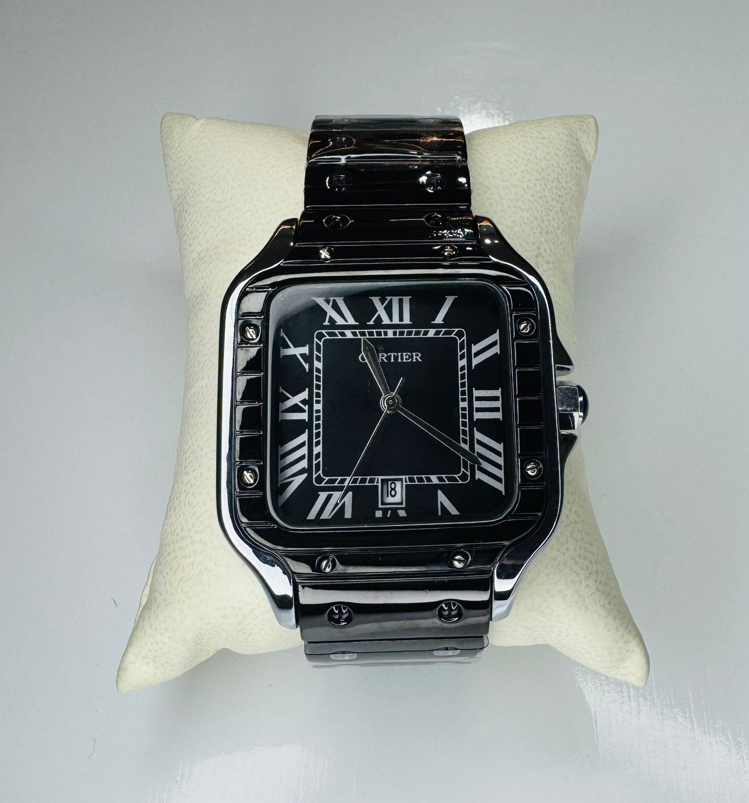 CRT SANTOS CARA NEGRA METALICO NEGRO