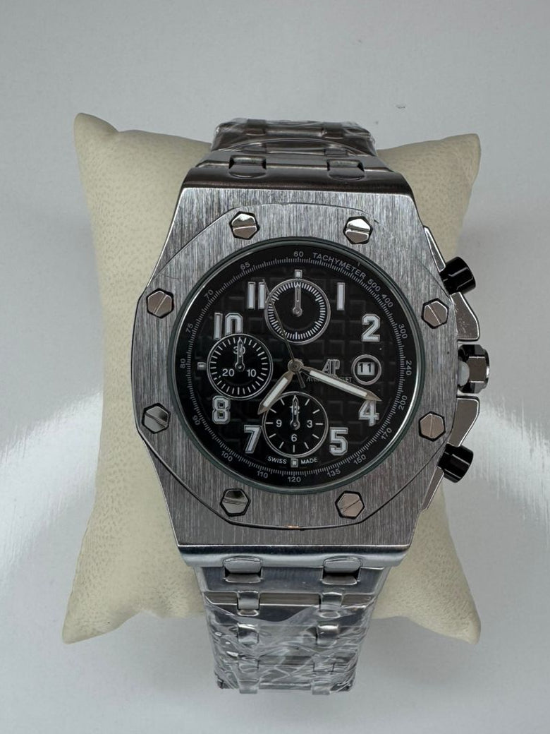 AU PGT CARA NEGRA ACERO CRONO