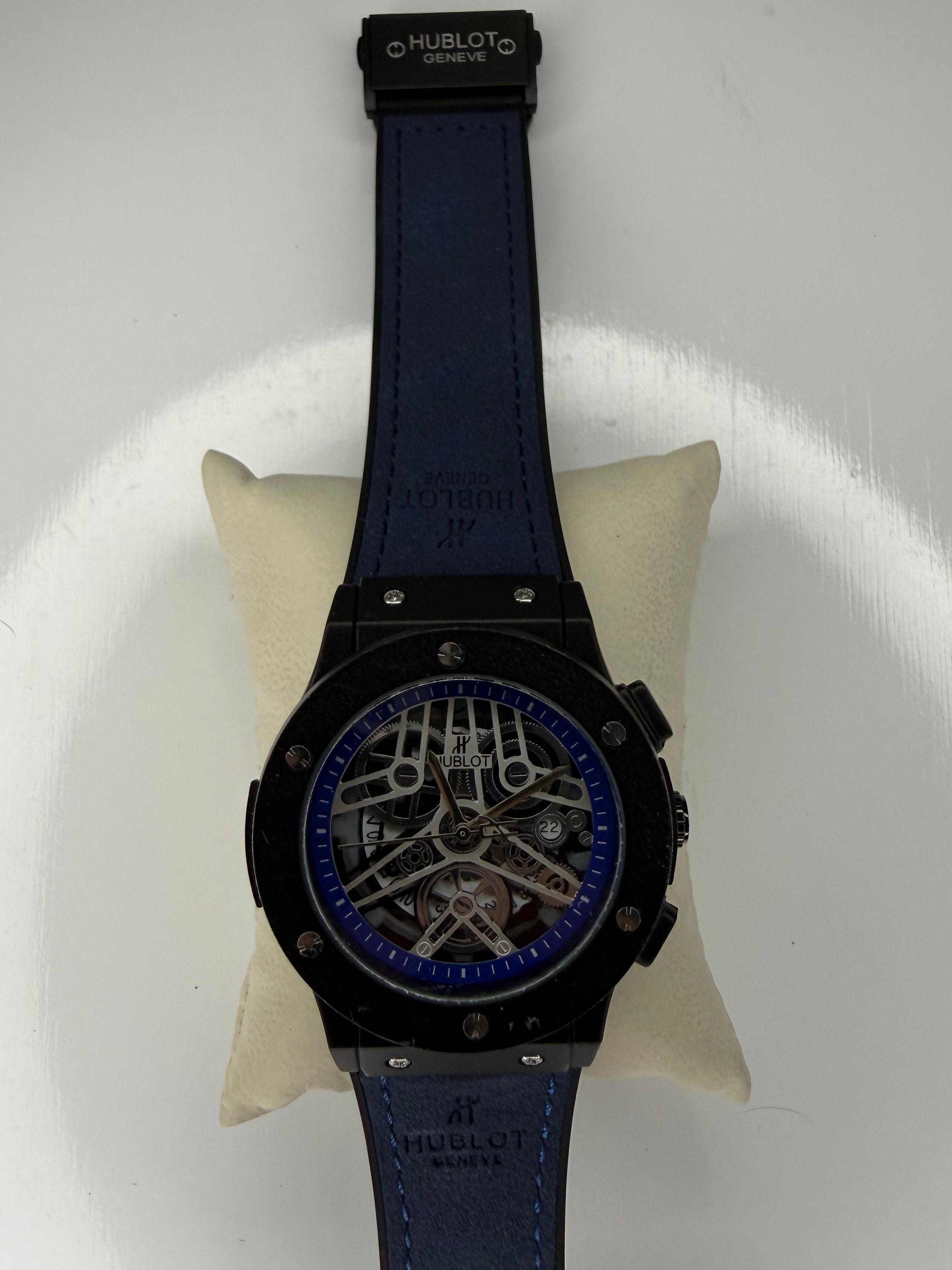 HB-L0T CARA AZUL REDONDO PULSO AZUL SILICONA