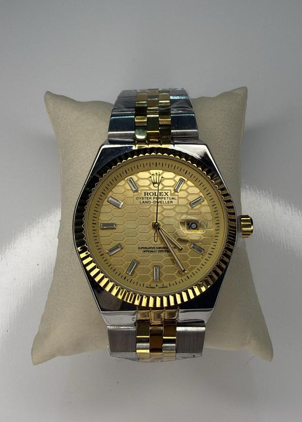 RX CARA GOLD BITONO BISEL ESTRIADO