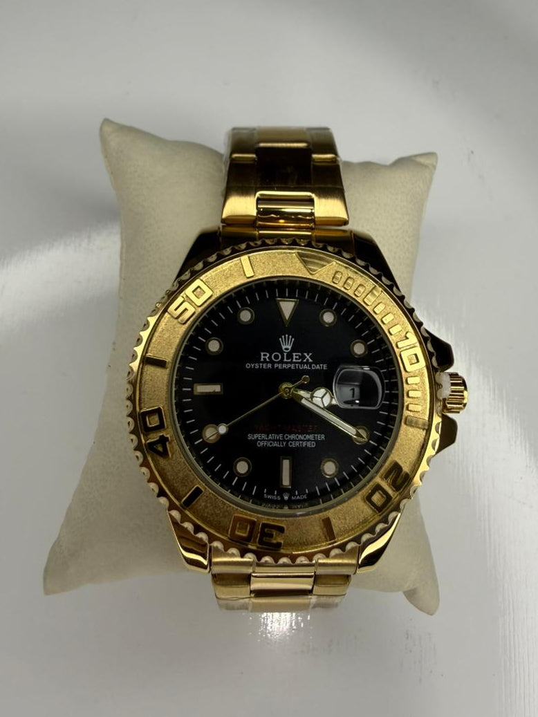 RX CARA NEGRA ACERO GOLD BISEL GIRATORIO